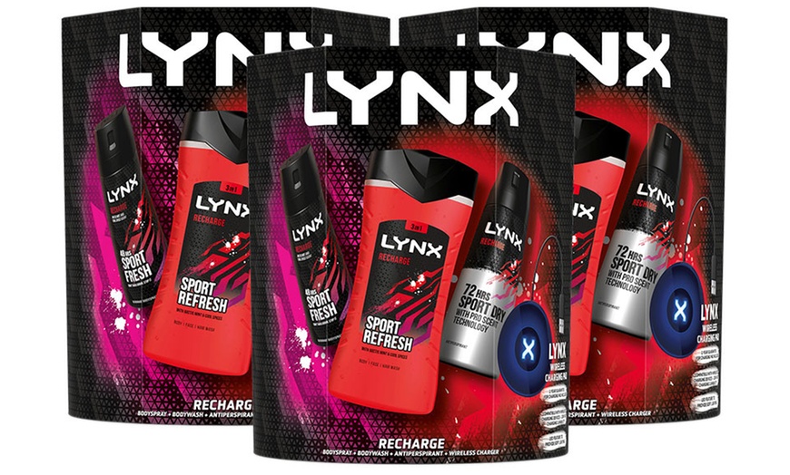 Image 5: Up to Four Lynx Recharge Three-Piece Gift Sets with Charging Pad