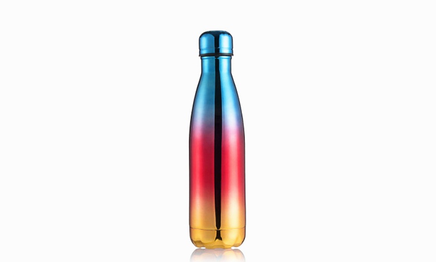 Image 2: Reusable Metallic Water Bottle