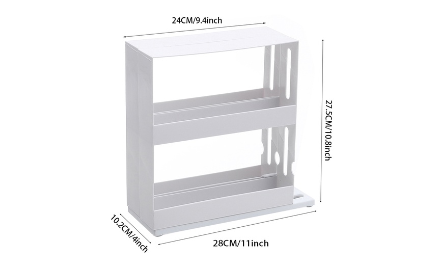 Image 11: 2-Tier Rotating Spice Rack Organizer