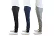 Men's Slim-Fit Fleece Jogger Sweatpants (3-Pack) - Second Medium