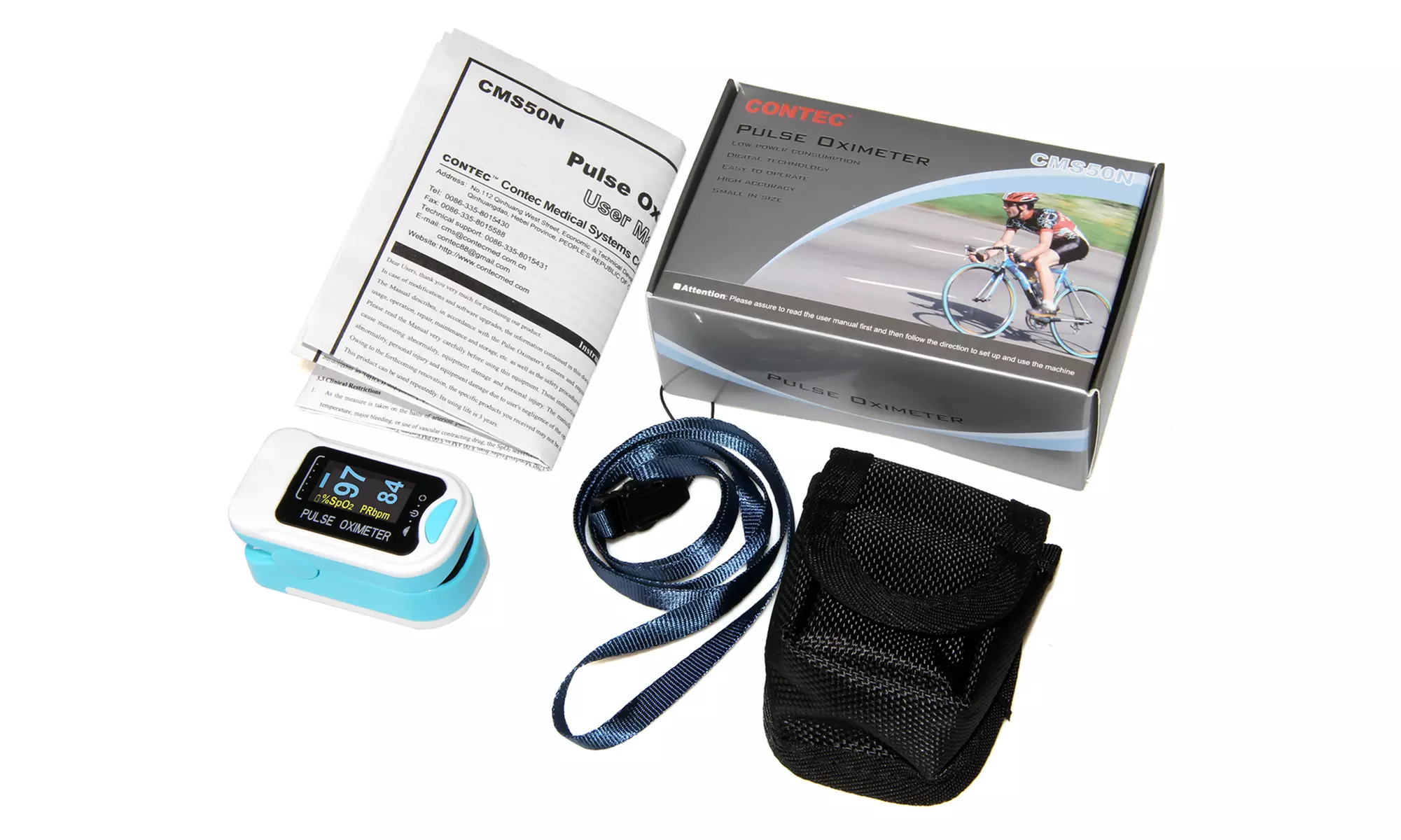 Contec CMS50NA Fingertip SpO2 and Pulse Oximeter - Primary Image