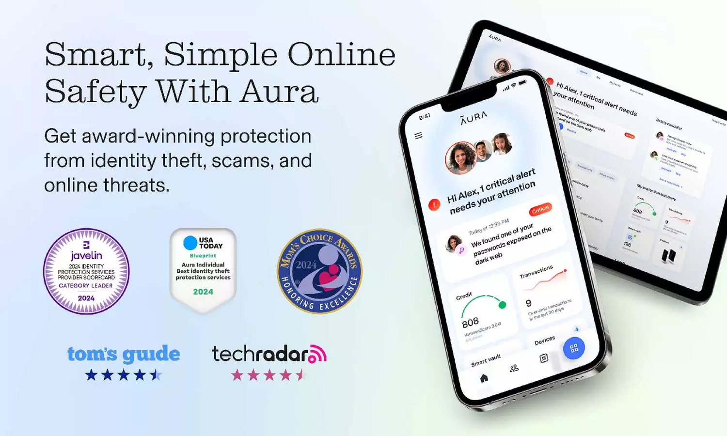 Save on Aura Ultimate Identity & Credit Protection, Antivirus, VPN!