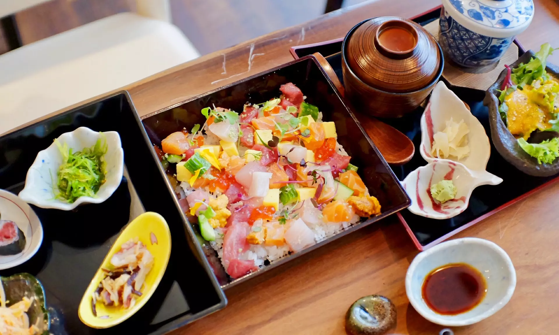 $22.50 for Food and Drink at Minamoto Japanese Cuisine, Takeout and Dine-In (When Available)` - Primary Image