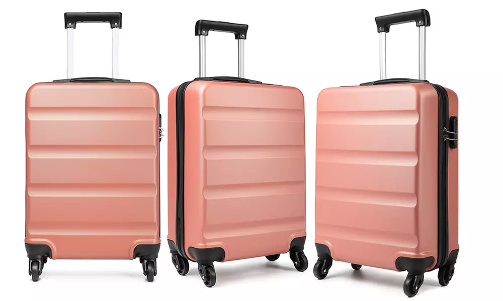 KONO Horizontal Design Hard Shell Suitcase Set with Combination Lock