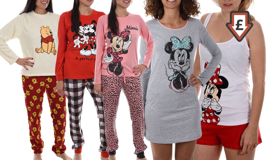 Image 1: Women's Disney Character Pyjamas