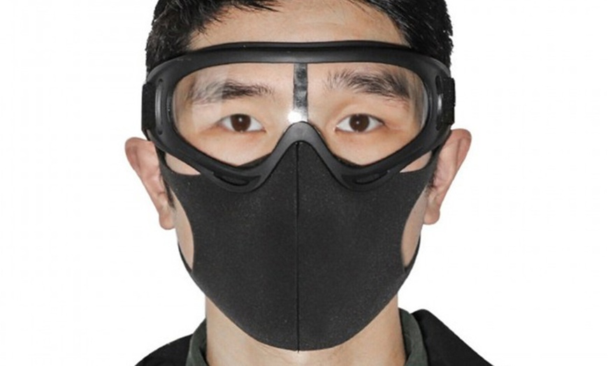 Image 16: Disposable Face Mask and Goggles