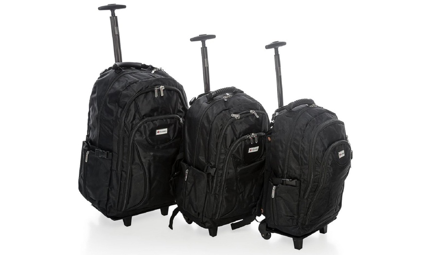 Image 2: Detachable Trolley Backpacks