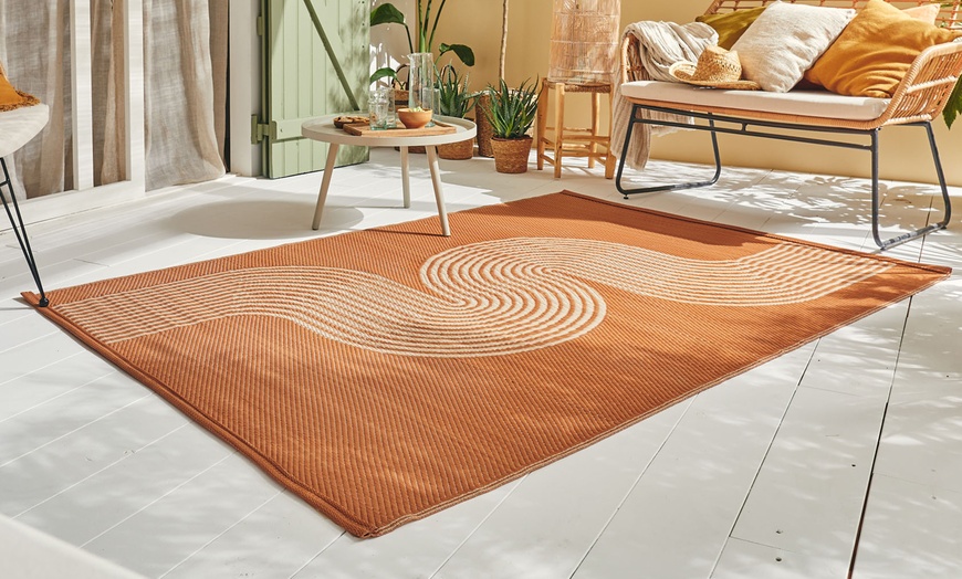 Image 21: Tapis d'extérieur réversible à motif géométrique