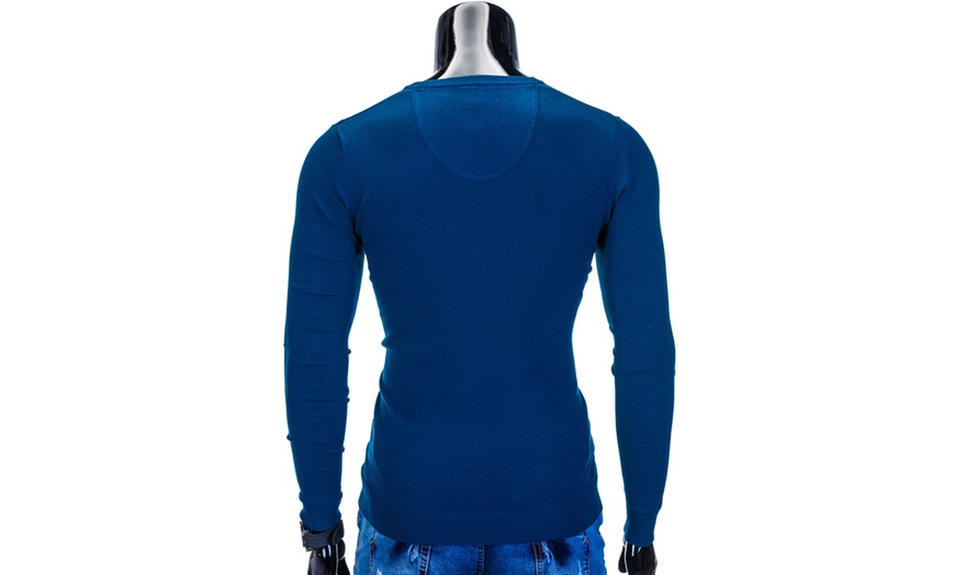 Image 18: Men's V-Neck Sweater