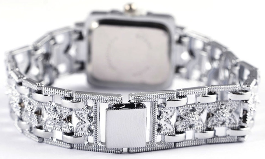 Image 2: Women's Square-Dial Bracelet-Watch