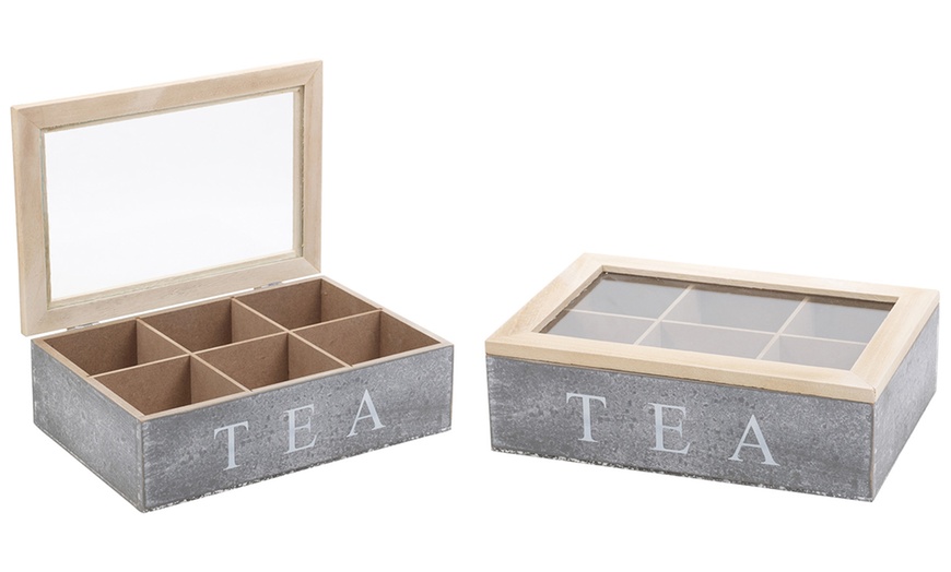 Image 5: 9 or 6 Compartment Tea Boxes