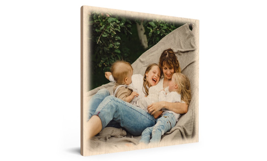 Image 5: Personalised Wood Print from Photo Gifts