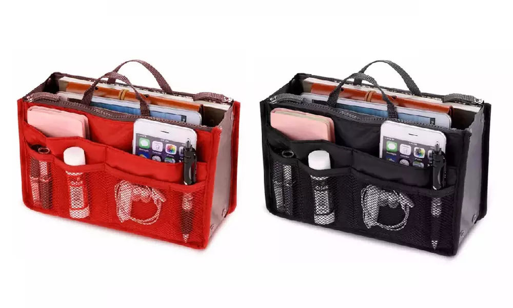 1 o 2 borse organizer da viaggio per cosmetici