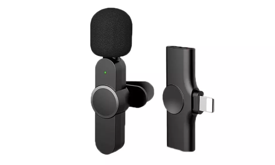 One or Two Three-Level Noise Reduction Auto Sync Lapel Mics