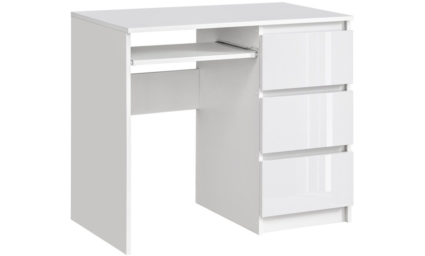 Image 4: Desk with Three Drawers