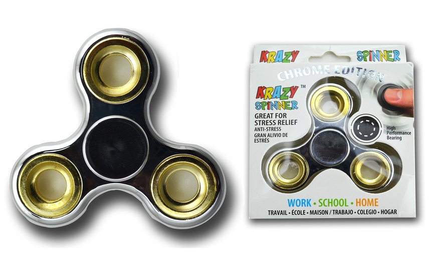 Image 3: Fidget Spinner chromé