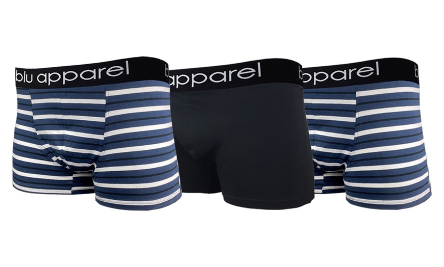 Image 4: Three Packs of Blu Apparel Men's Boxers