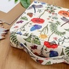 Image 1: Floral Oxford Fabric 3-Layer Art Brush Storage Case