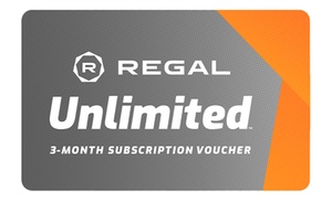 23% Off 3-Month Subscription to Regal Unlimited Movie Pass 