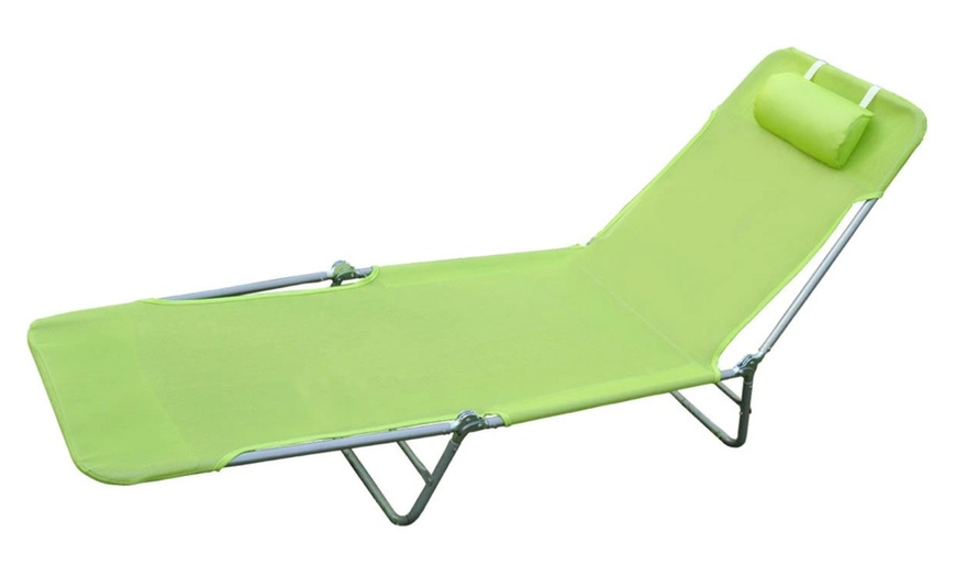 Image 4: Outsunny Sun Lounger
