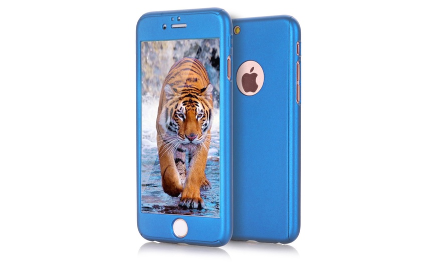 Image 3: 360 Case with Tempered Glass for iPhone