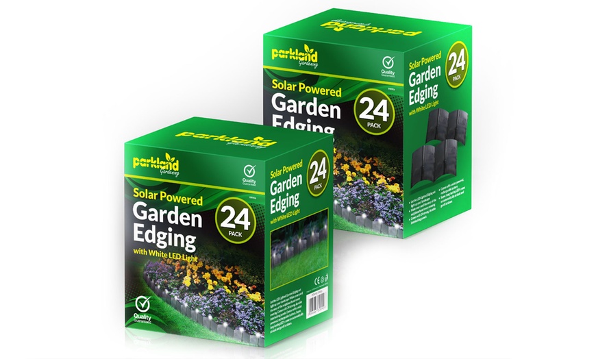 Image 2: 24-Pk Solar-Powered Garden Edging