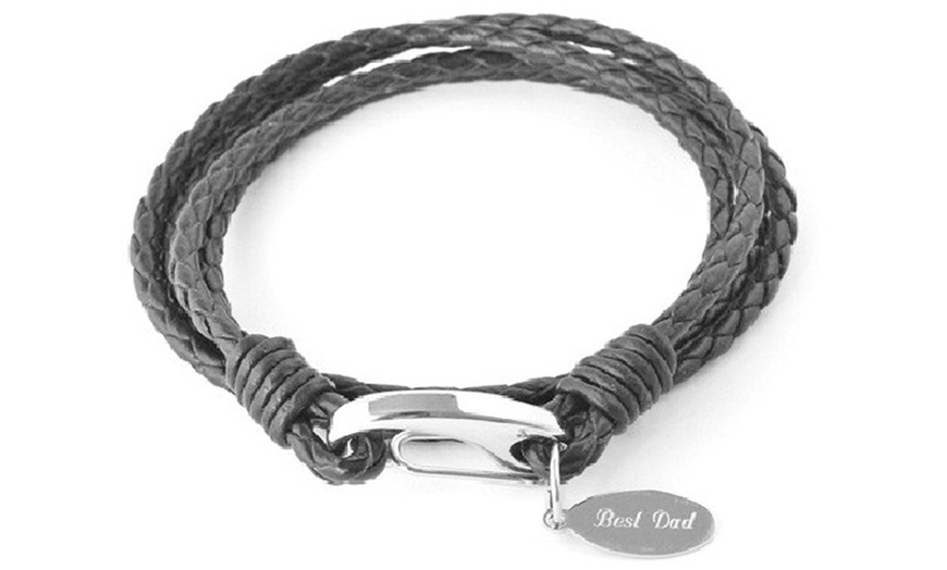 Image 3: Best Dad Charm Bracelet