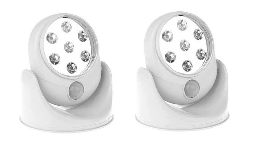 Image 3: Lampe à LED sans fil avec détecteur de mouvements orientable à 360°