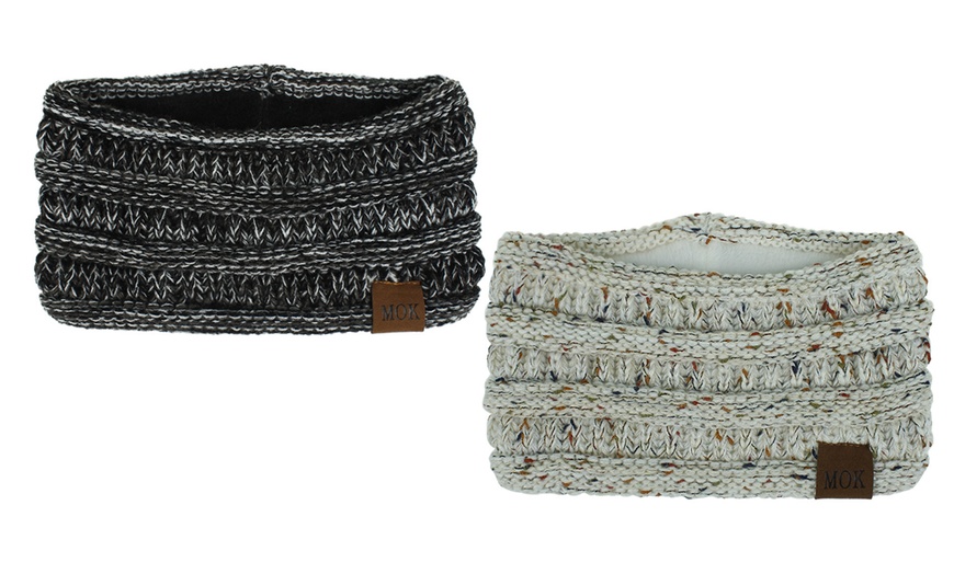 Image 7: One or Two Knitted Fleece-Lined Headbands