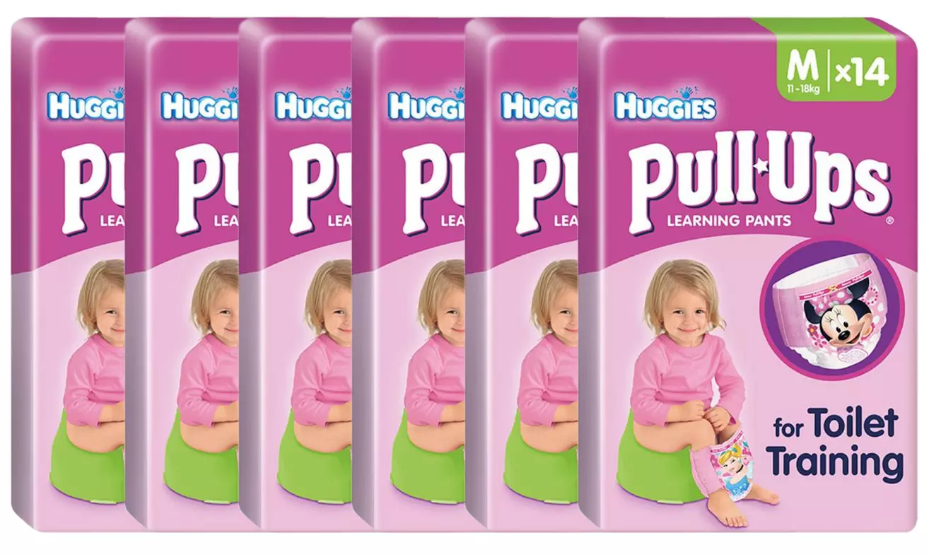 84 ou 96 culottes d'apprentissage Huggies Pull-Ups - Second Medium