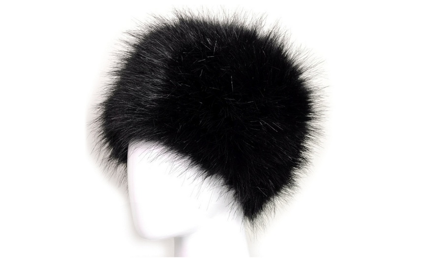 Image 5: Faux Fur Cossack Hat