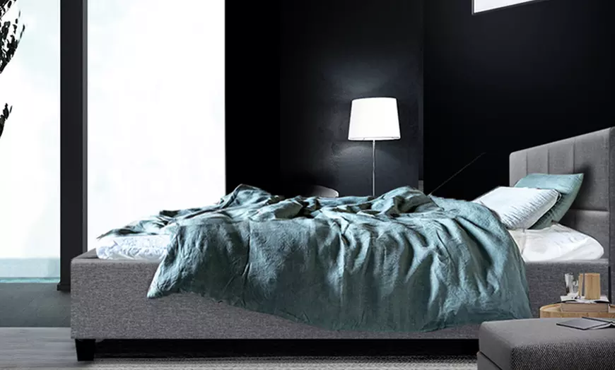 Image 14: Contemporary Plush Bed Frame