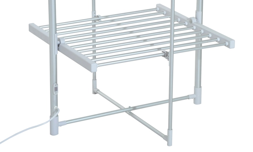 Image 5: Heated Two-Tier Clothes Airer