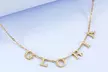 Personalized 10K Solid-Gold Spaced Letter Name Necklace from MonogramHub (61% Off) - Second Medium