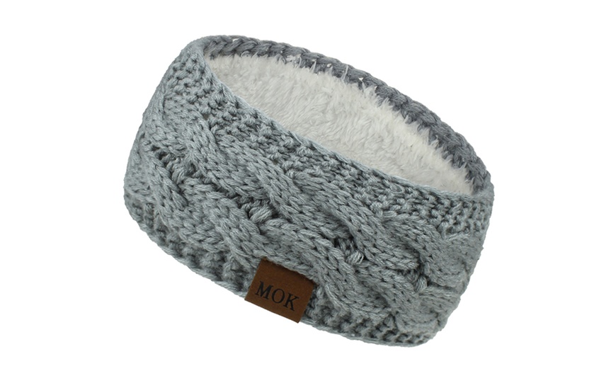 Image 6: Soft Fleece Lined Headband and Ear Warmer