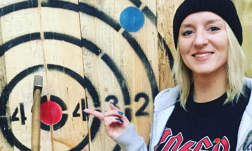 Image 8: Unleash Your Inner Lumberjack: Axe Throwing at TimberJacks!