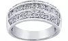 1 CTTW Lab Grown Diamond Channel Set Ring in Silver by Brilliant Diamond