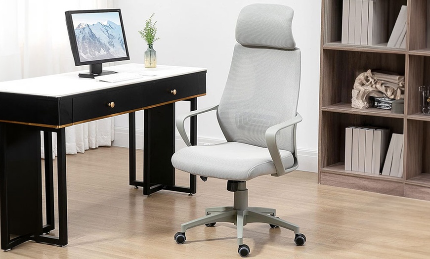 Image 1: Vinsetto Ergonomic Office Chair