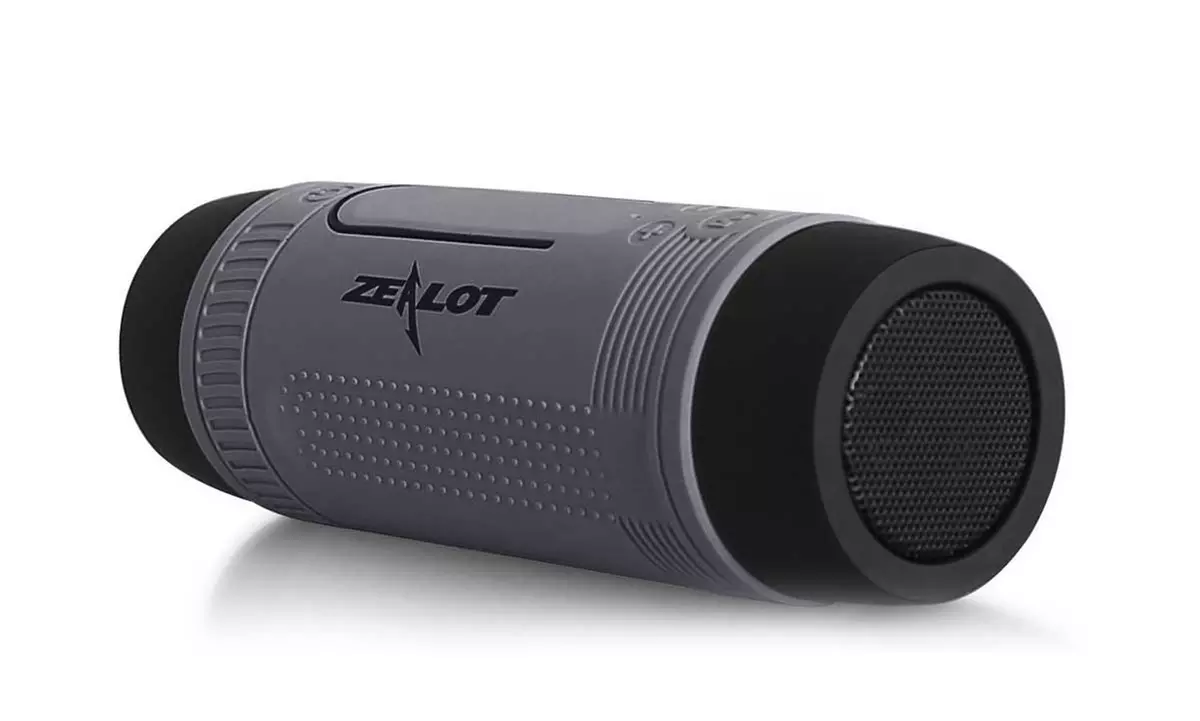 Zelot S1 Taschenlampe mit Powerbank- und Lautsprecherfunktion in Grau und Blau inkl. Versand - Second Medium