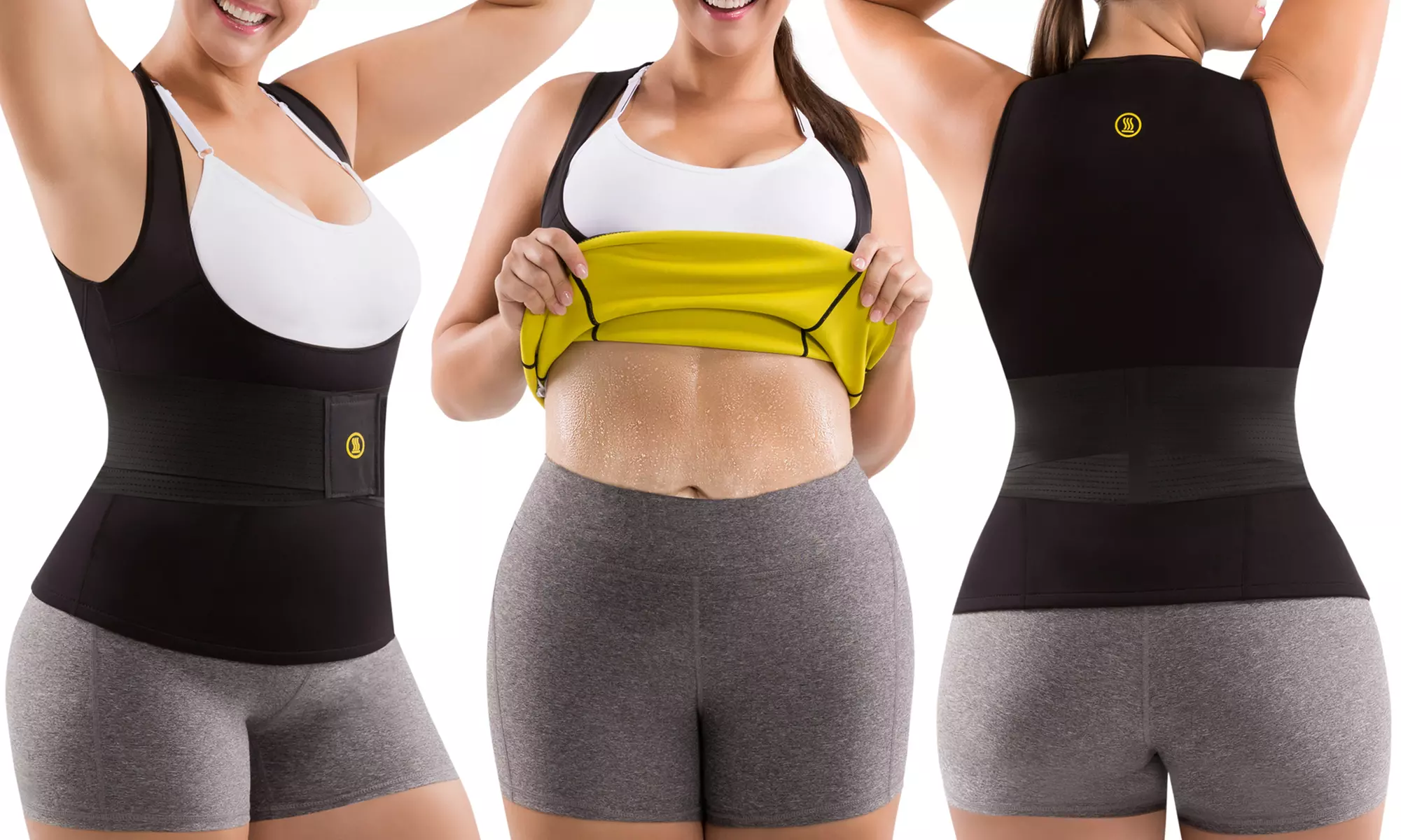 Women’s Plus Size Waist Trainer Belt and Hot Cami Shaper - Primary Image