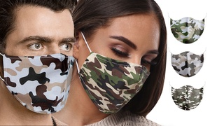 Camouflage Print Face Mask