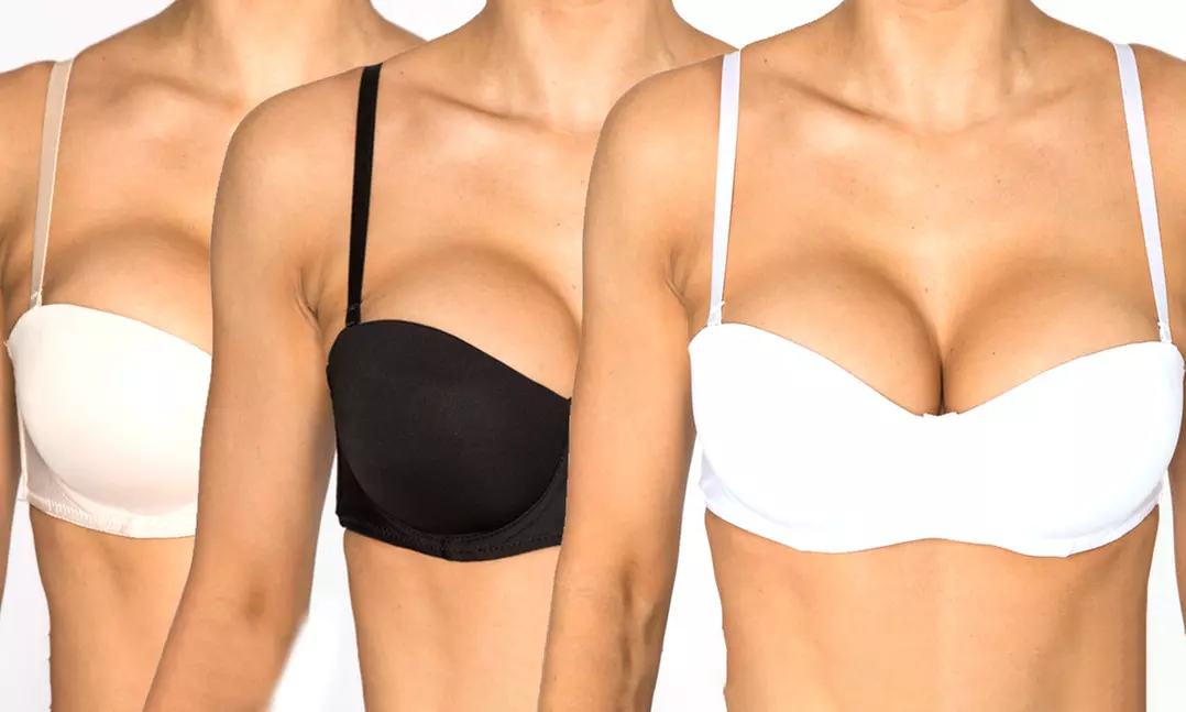 Plus-Size Padded Strapless Convertible Bras (6-Pack) - Primary Image