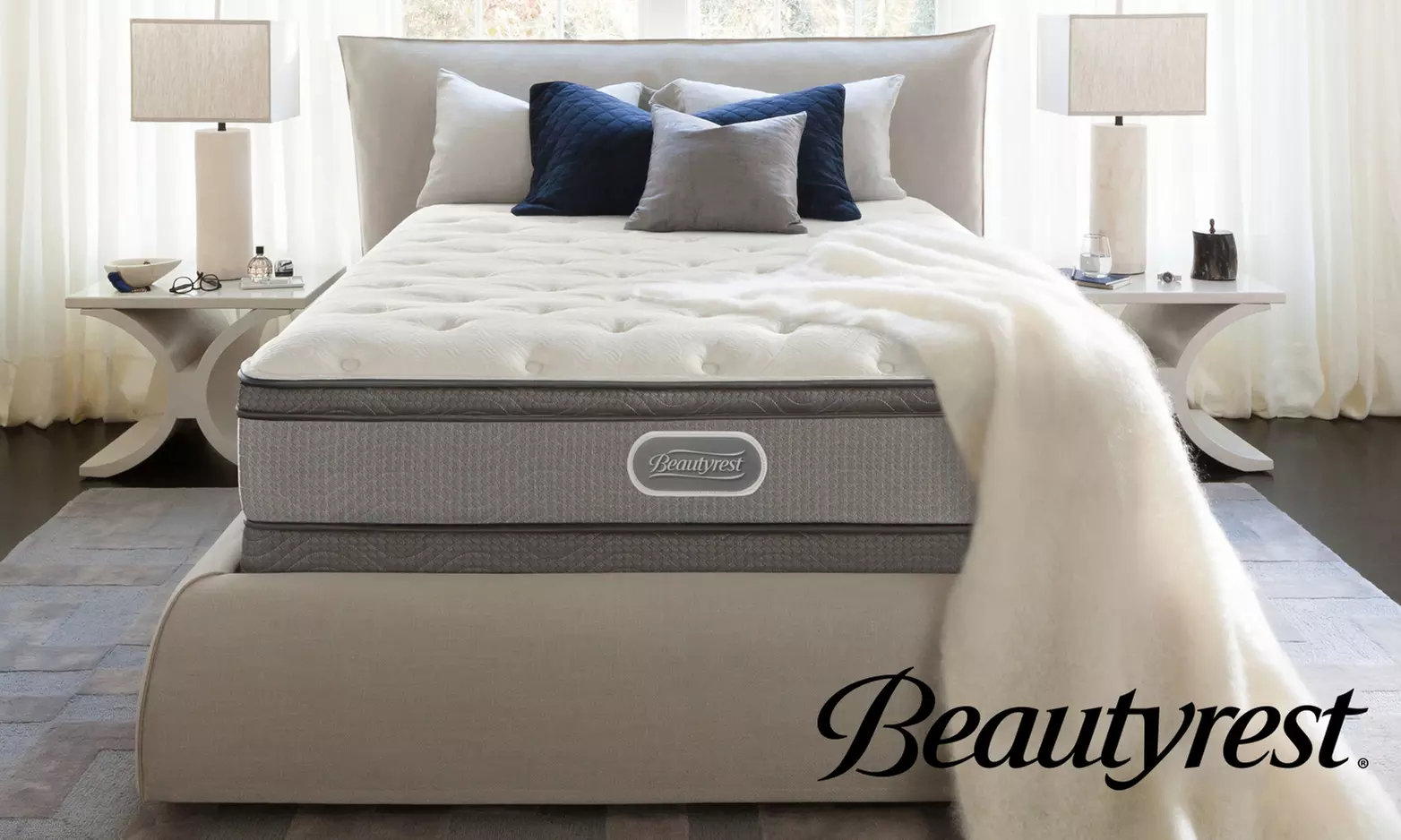 Beautyrest Advantage 13" Plush Pillowtop Mattress Set. Free White Glove Delivery. - Primary Image