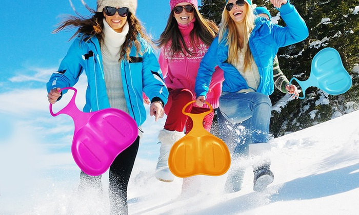 Lot de 2 luges avec poignée