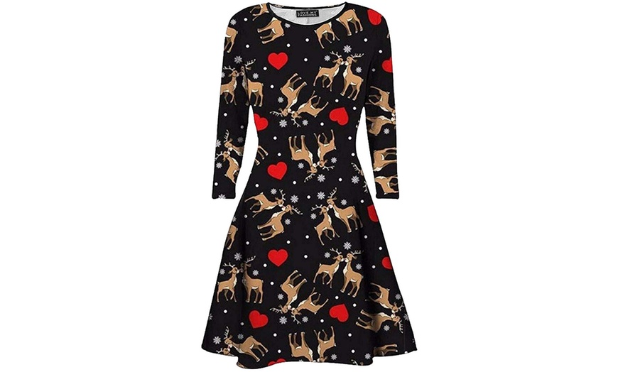 Image 19: Christmas Swing Dress