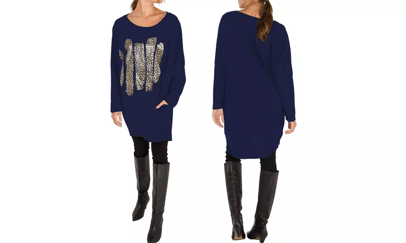 Leopard Print Baggy Top