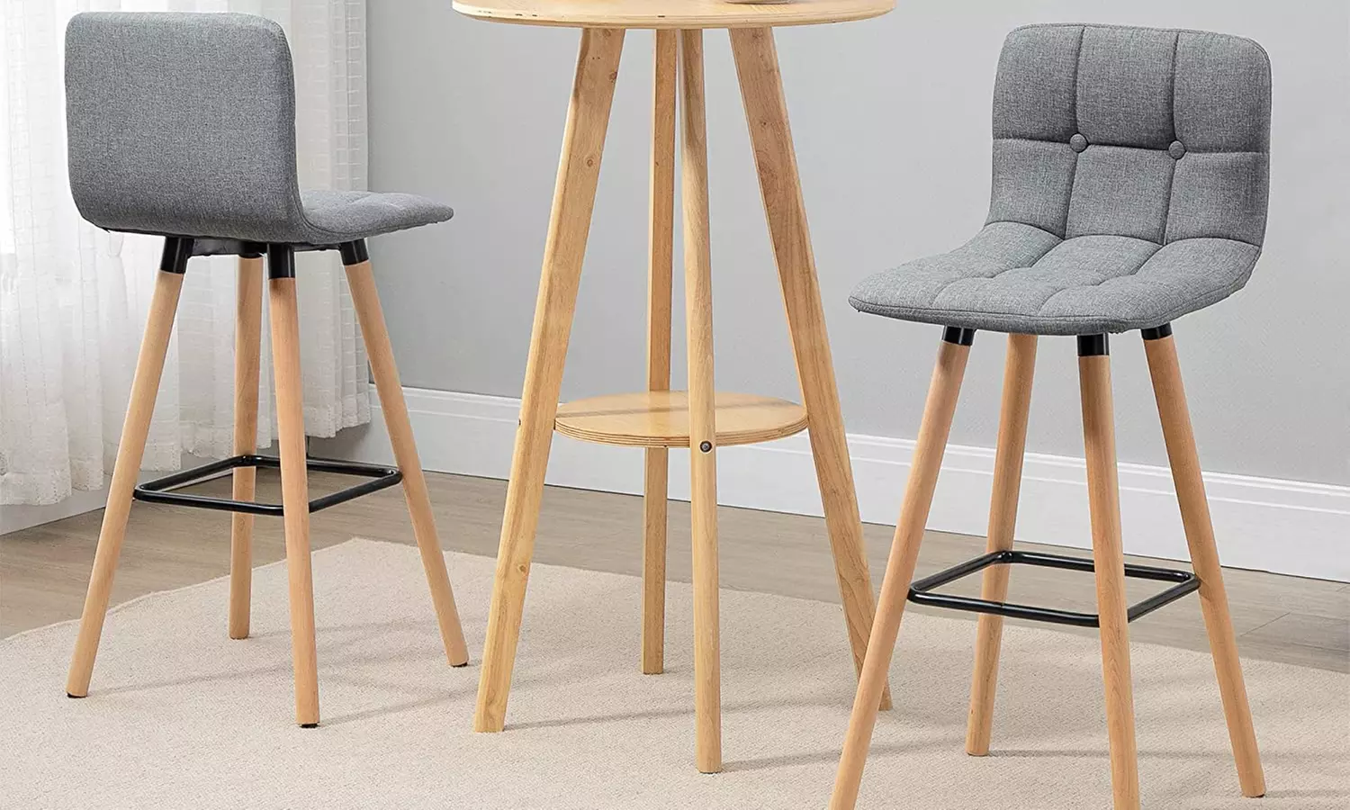 Set of Two HomCom Bar Stools