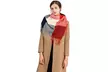 Miss Lulu Woman Fashion Long Shawl Grid Tassel Warm Scarves - Second Medium