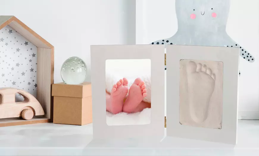Image 1: Baby hand- en voetafdruk gipsset