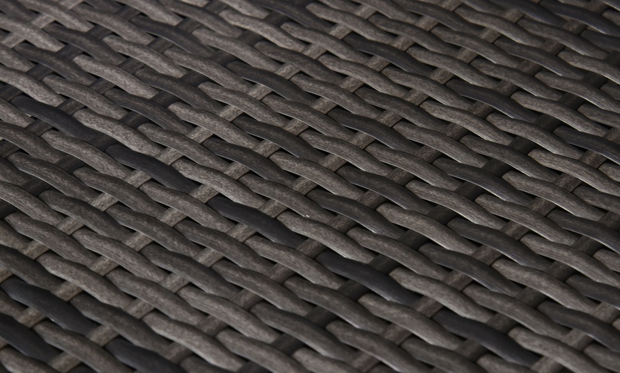 Image 6: Three-Piece Outsunny Rattan-Effect Bistro Set